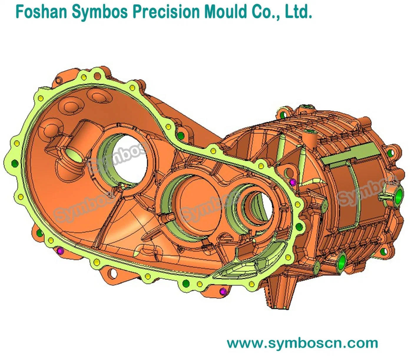 Competitive Complex Plastic Injection Mold Metal Injection Molding Aluminium Die Casting Die Aluminium Mold Design for Engine Carrier Gear Housing Gearbox Cover