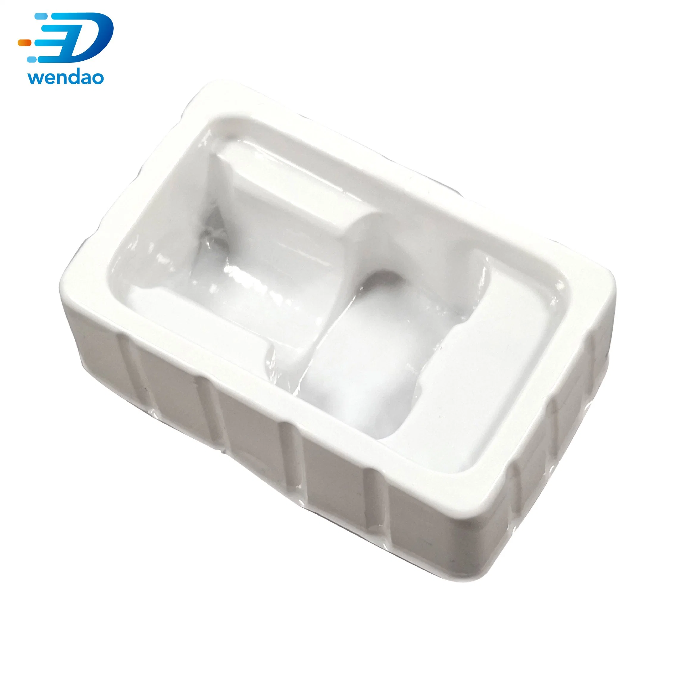 Custom Clear PVC Plastic Hanger Clamshell Double Blister Packaging Box for 2ml Vial