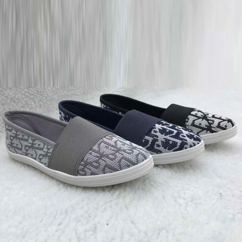 Fashion Cloth Shoes Jacquard Embroidery Comfortable Wear-Resistant Non-Slip Casual Shoes Lady Shoes