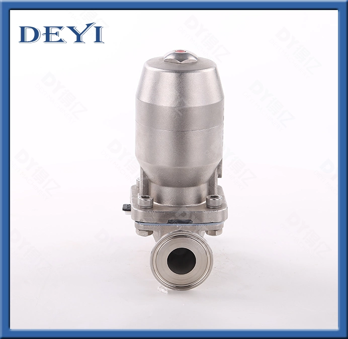 Clamping Diaphragm Valves with Stainless Steel Pneumatic Head