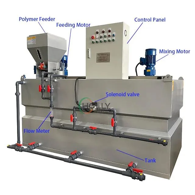 High Efficiency Three Tanks Automatic Polymer Preparation Dosing Unit