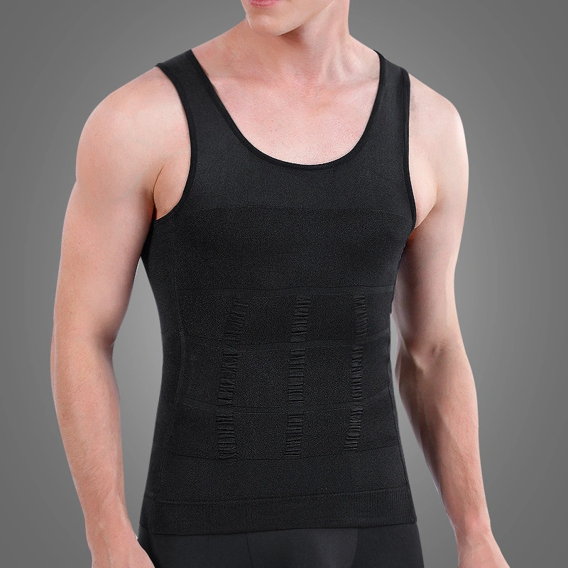 Comercio al por mayor de los hombres Shapewear Corset Corset espalda Corazón el vientre del vientre Tank Top