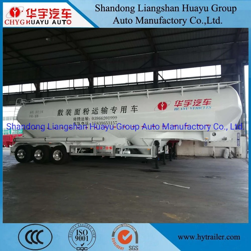 3 Axle 30/40/50 T/Ton Bulk Cement/Fly Ash/Flour/Powder Material Transport Tank/Tanker Semi Trailer