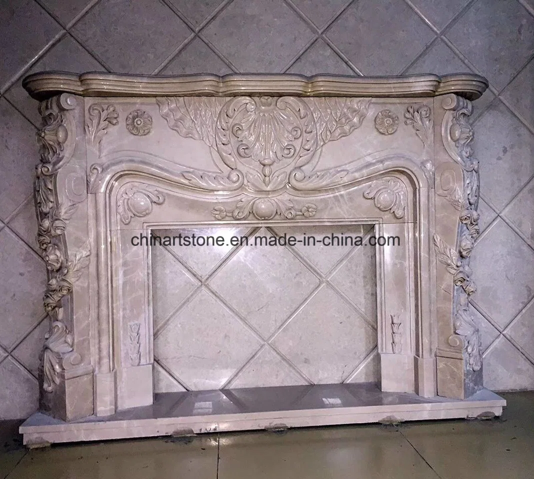 China Marble Nature Stone Modern and Antique Fireplace for Home Decoration