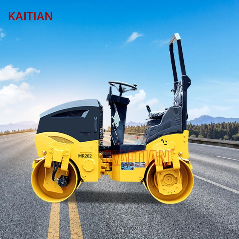 2 Ton Mini Road Roller Compactor for Sale Double Drum Roller