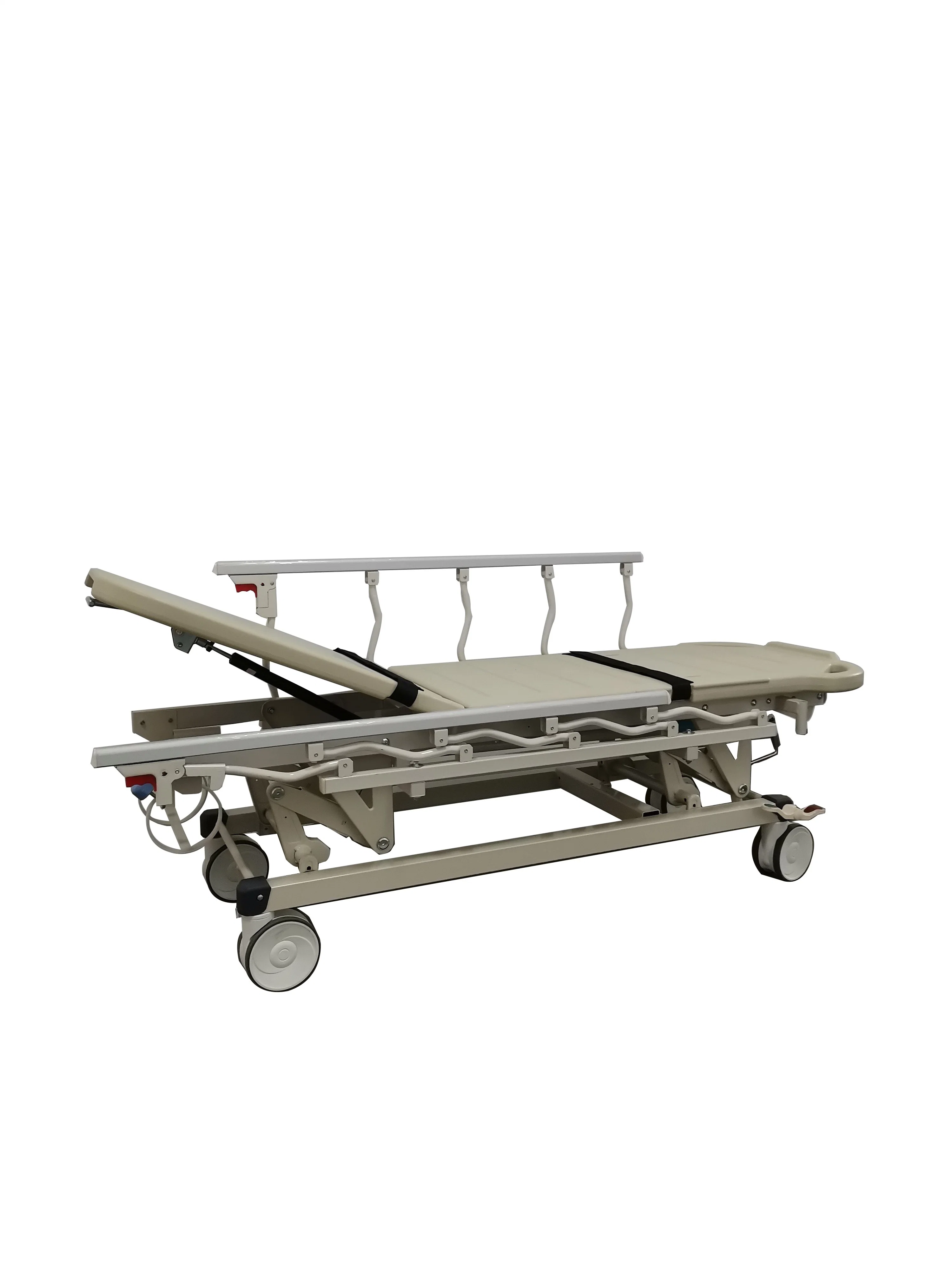 Mn-SD006 Medical CE&ISO Aluminum Alloy Side Rail Emergency Cart Medical Stretcher