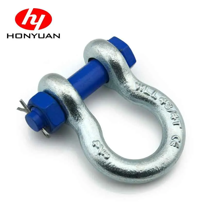 High Strength G2130 Us Type Bow Type Shackle Bolt Safety Anchor Shackle