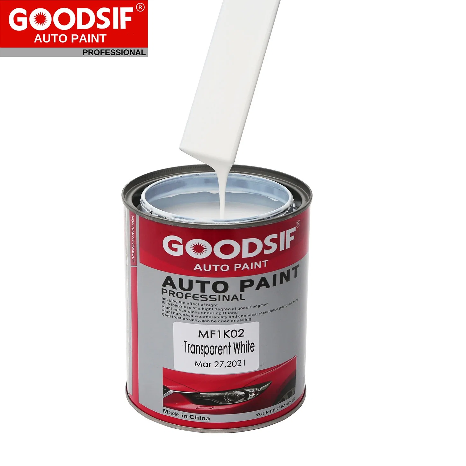 Fabricar producto químico de alta calidad para automóviles: capa transparente acrílica para automóviles, base de perla plateada 1K, imprimación automotriz, pintura para automóviles.