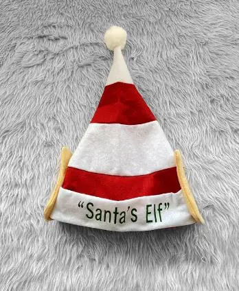 Santa Claus Snowman Pattern Christmas Hats Embroider Logo Adult for Xmas Party Decoration