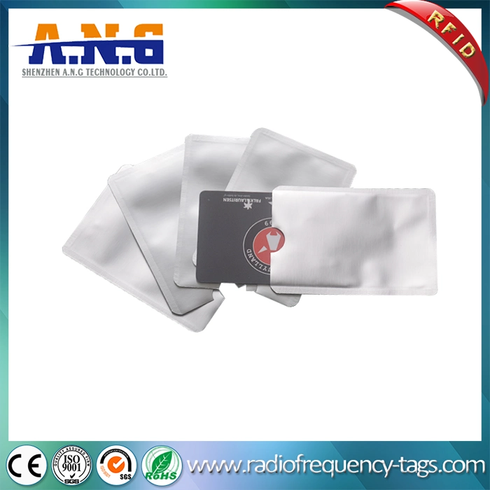 Printing Aluminium Foil Paper RFID Protection Sleeves / Scanner Guard Card