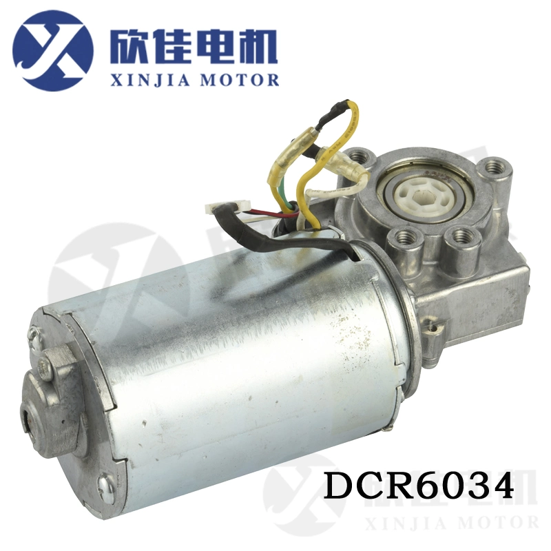 DC Electric Geared Motor Dcr6034 with Capacitor for Automatic Induction Door