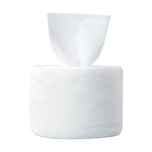 Commerce de gros OEM biodégradables de haute qualité à bas prix doux à usage unique Serviette de toilette biologiques rouleau de 100% coton