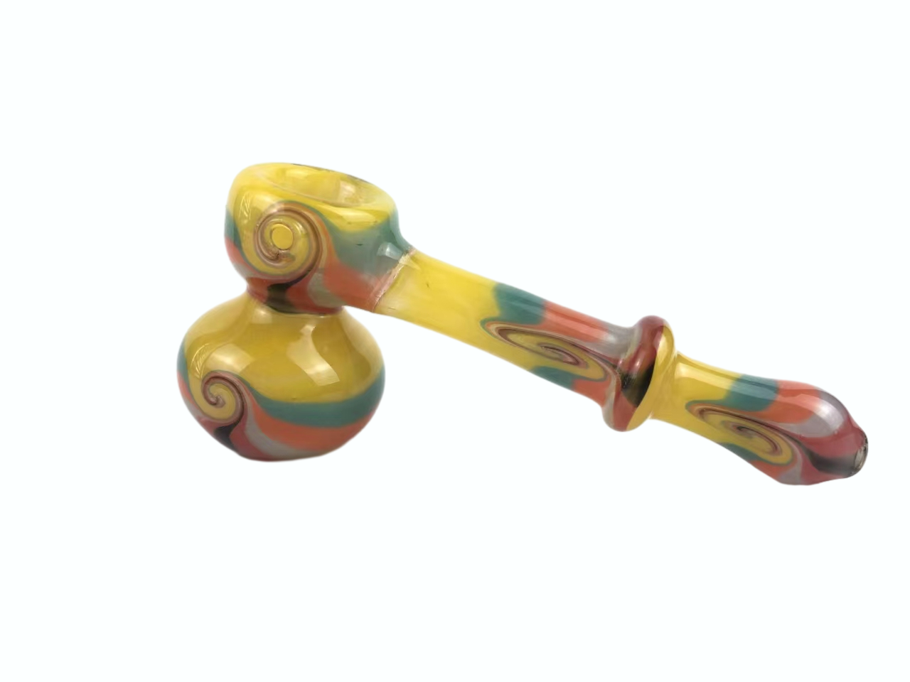 5 Inches Spoon Glass Handpipe Honeycomb Screen Heady Colorful Smoking Accessories High quality/High cost performance 