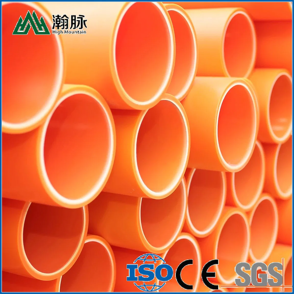 High Density Polyethylene Poly Pipe 2"Inch High Alumina Ceramic Mpp Electrical Protection Pipe