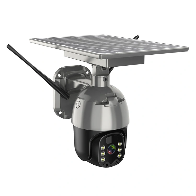 1080P/2MP HD Solar Camera 4G Outdoor PTZ Security Wireless Camera Solar WiFi CCTV Camera 360 IP Camera with Solar Icam+ APP