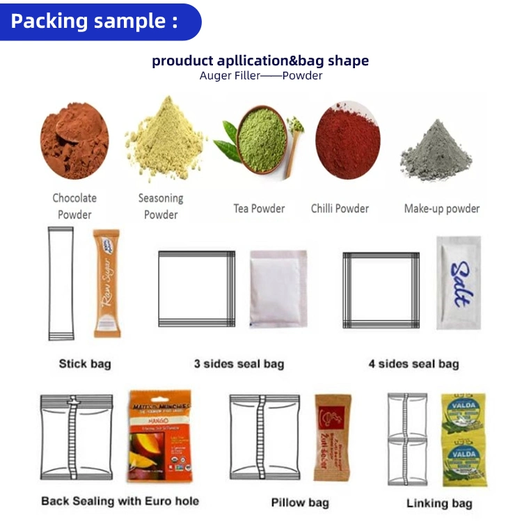 Hot Sale Cocoa Matcha Tea Powder Strawberry Beverage Flour Food Sealing and Filling Full Automatic Juice Powder Packaging Machine