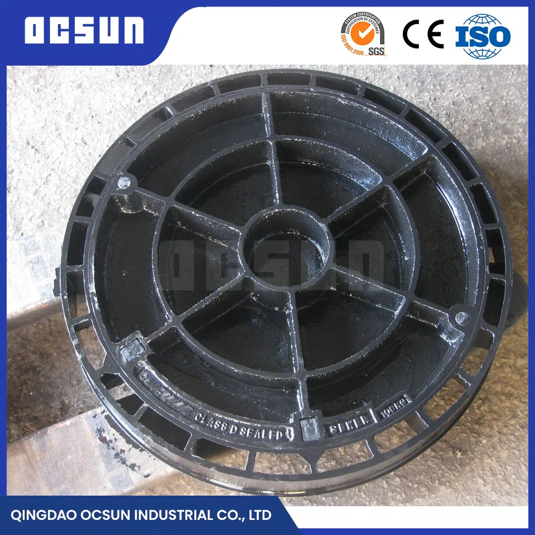 Ocsun Square/Round Shape Dust Collector Filter Access Cover Suppliers Solid Top Type China 890X560 Overall Frame Size Concrete Infill Access Manhole Cover