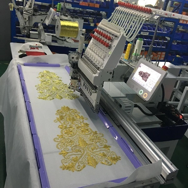 Single Head Cording Embroidery Machine for T-Shirt Embroidery with Big Embroidery Area