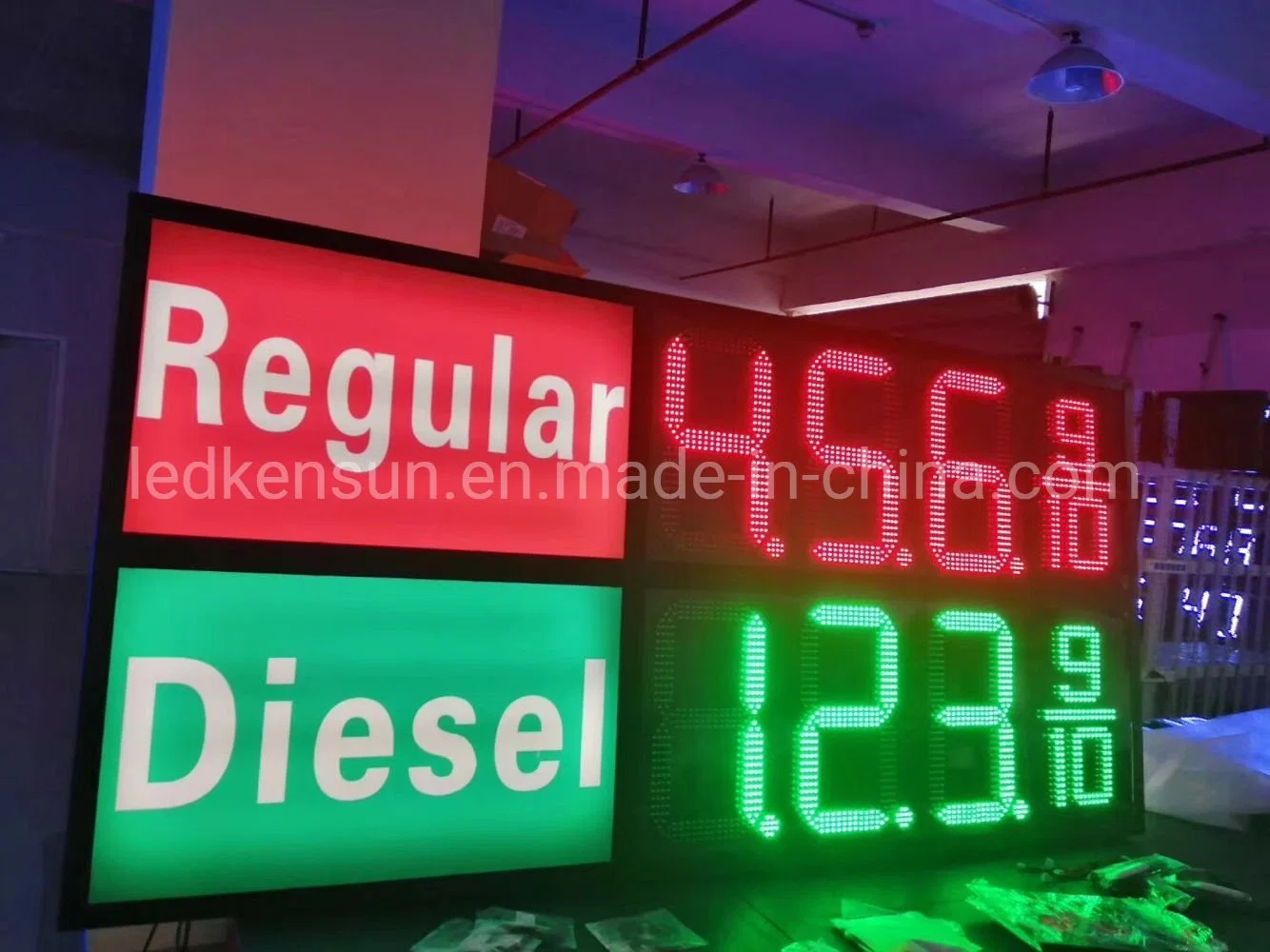 Double Side Regular Light Box 16inch 8.88 9/10 LED Gas Price Sign Built-in Control Display