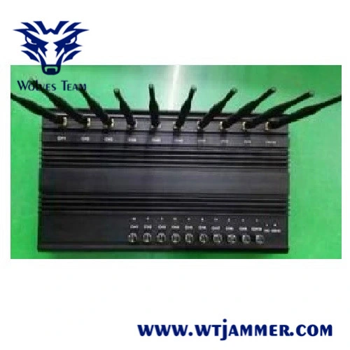 10 Bands Adjustable GSM CDMA 3G 4G 5g Mobile Phone WiFi GPS Lojack Signal Jammer