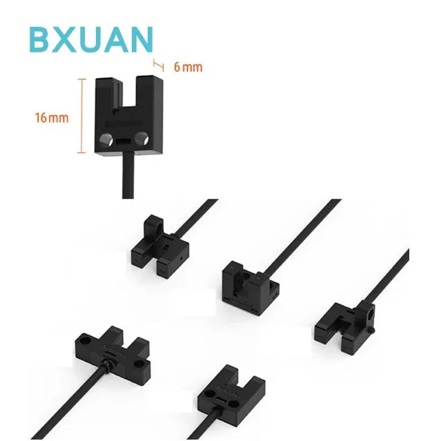 Con cuidado de larga duración de 5 mm de distancia de detección no PNP a través del sensor óptico de Interruptor fotoeléctrico