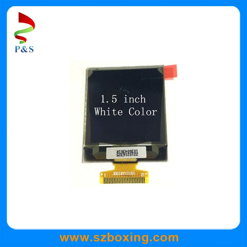 90nits Brightness 1.5 Inch White Color OLED Display with Resolution 128*128