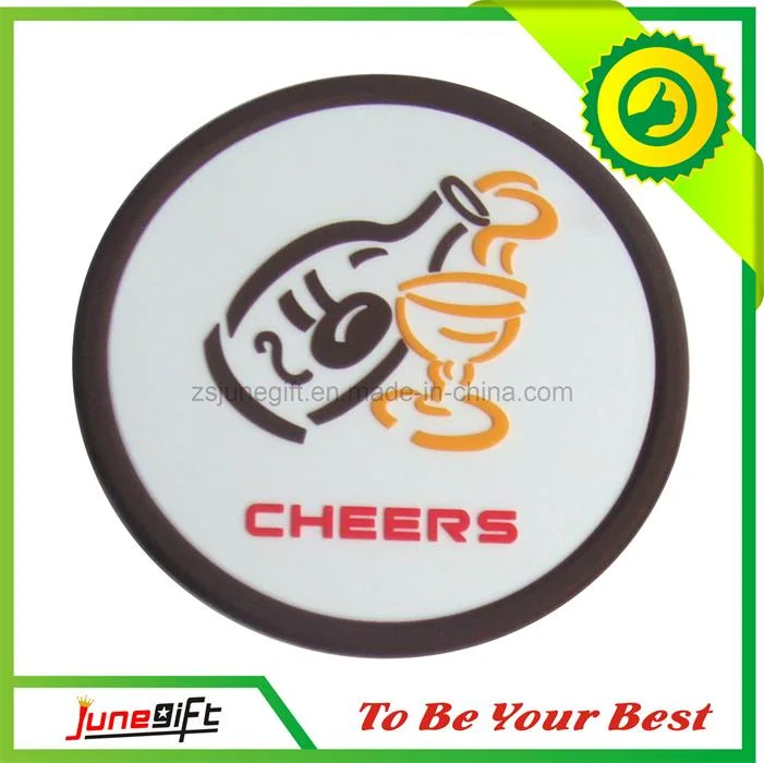 China Wholesale/Supplier Customized Logo PVC Cup Coaster for Business or Activity Publicity