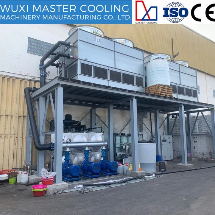 Customized Fan Motor Power Closed Counter Flow Water Chiller System Cooling Tower