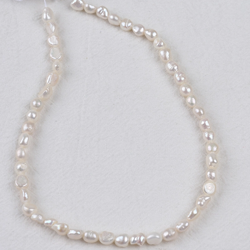 6-7mm Baroque Fresh Water Pearl Strand Fashion Pearl Necklaces Jewelry Making