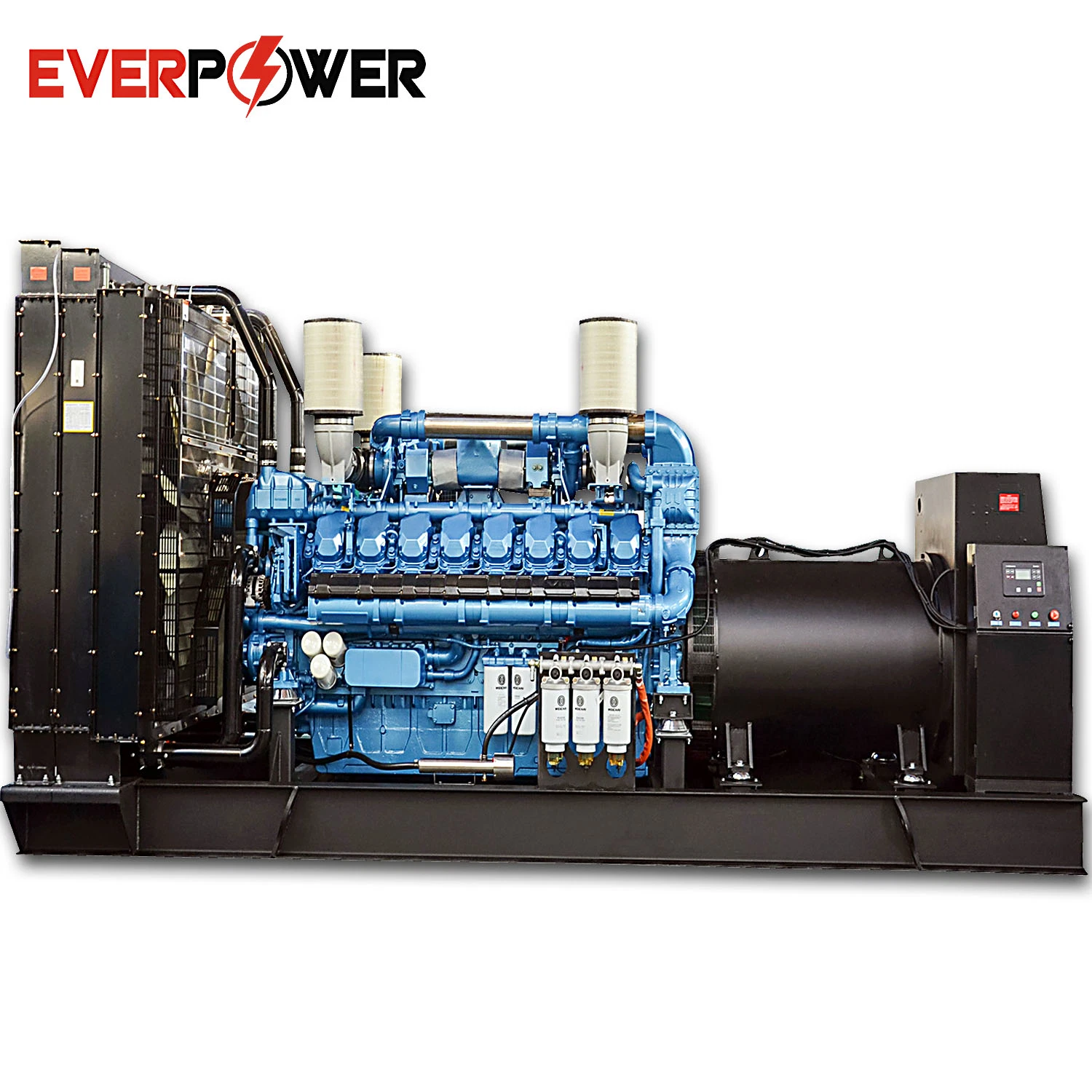 10kVA~3750kVA Open Silent Container Diesel Power Electric Generator Set Genset Cummins Perkins Weichai Baudouin Volvo Mtu Mitsubishi Yuchai Engines OEM Factory