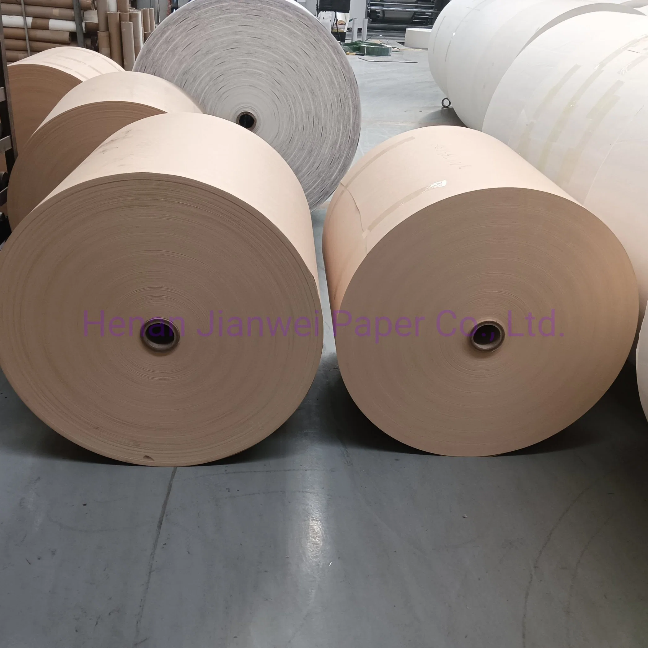 160gsm-400GSM embarcações naturais / Brown Rolo de papel para Papel Material da câmara