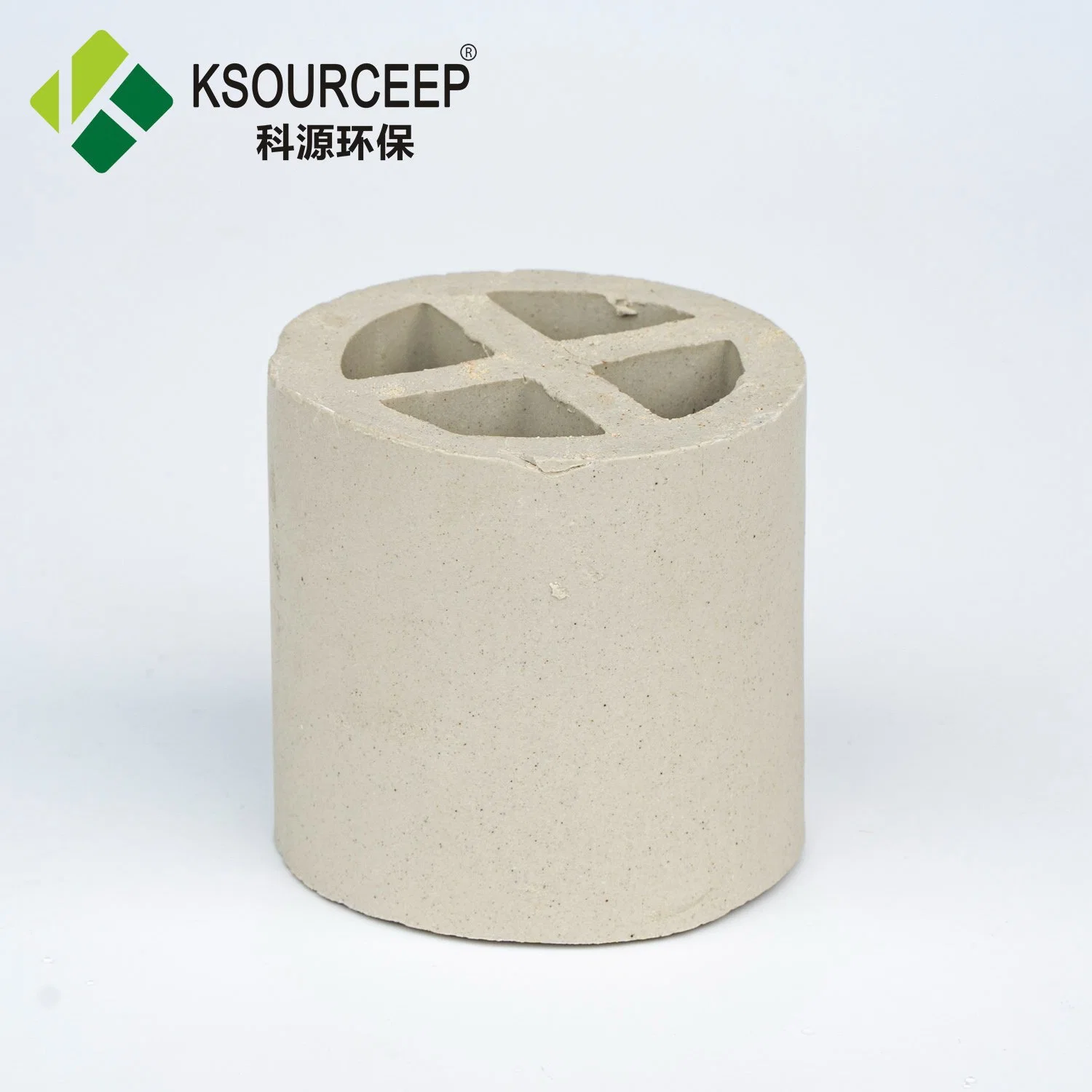 1 Inch Heat Resistance Chemical Tower Packing Ceramic Cross Partition Ring