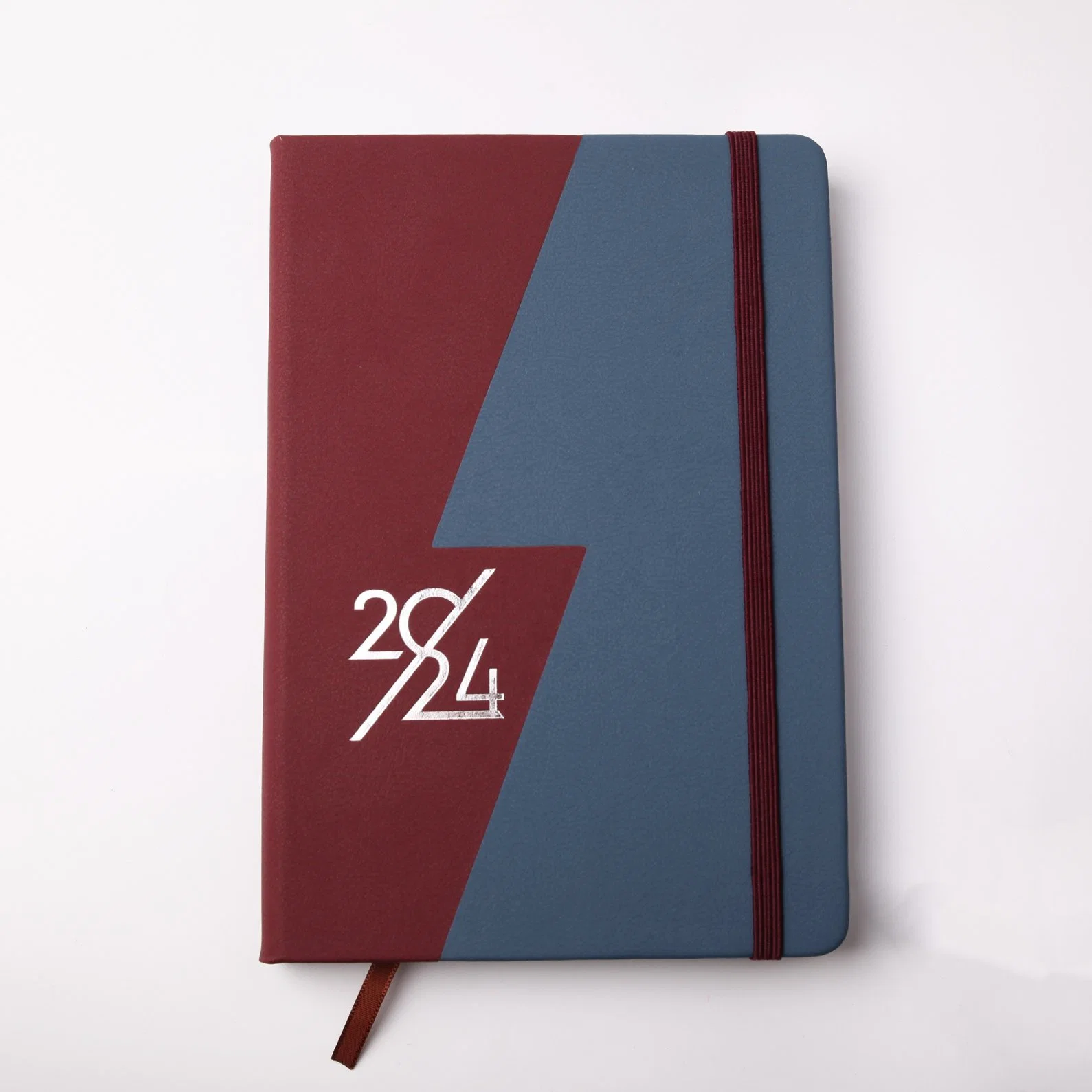 2024 Logotipo personalizado personalizables de tapa dura los planificadores de la PU Multicolor A5 Business Planner Agenda Bloc de notas de cuero con logo