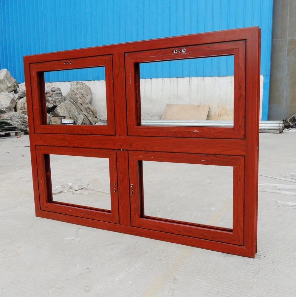 Double Glass New Thermal Break Aluminium/Aluminum Casement Window/ Awning Tilt & Turn Door and Window Design