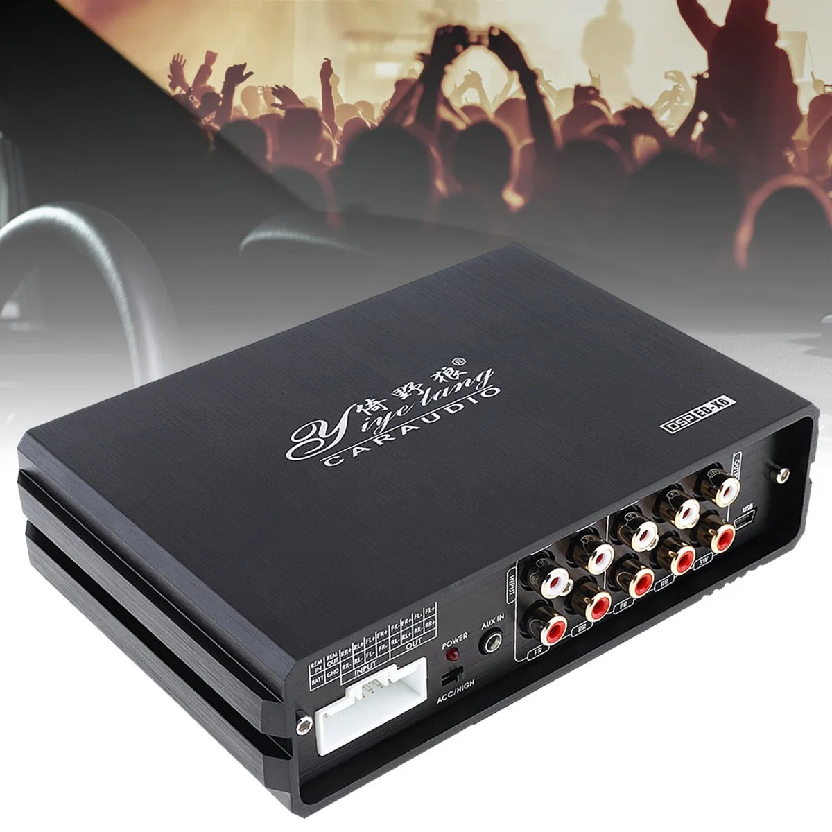 DSP Digital 4 Channel Aluminum Alloy High Power Car Stereo DSP Amplifiers for Car