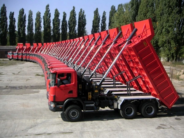 Telescopic Single Acting Hydraulic Oil Cylinder Car Lift