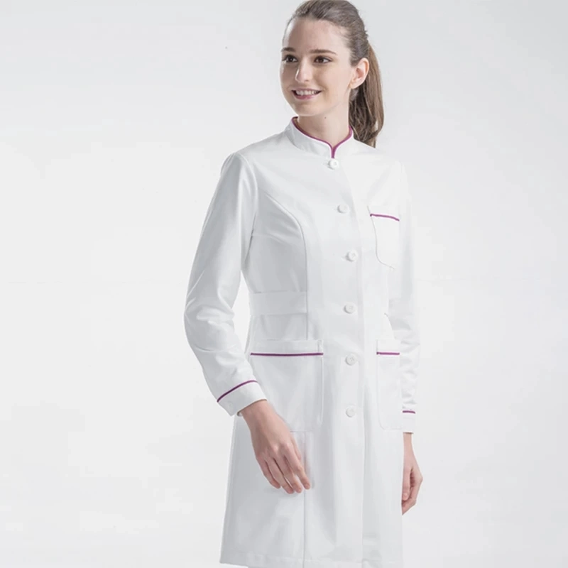 Hot Sale Fashion Nurse Uniform/Cotton White Medical Scrubs /Hospital Uniform