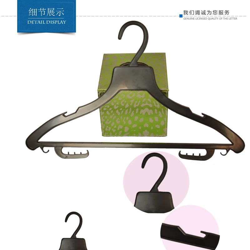 Manufacture Customized Non Slip Thin Black Shirt Hanger