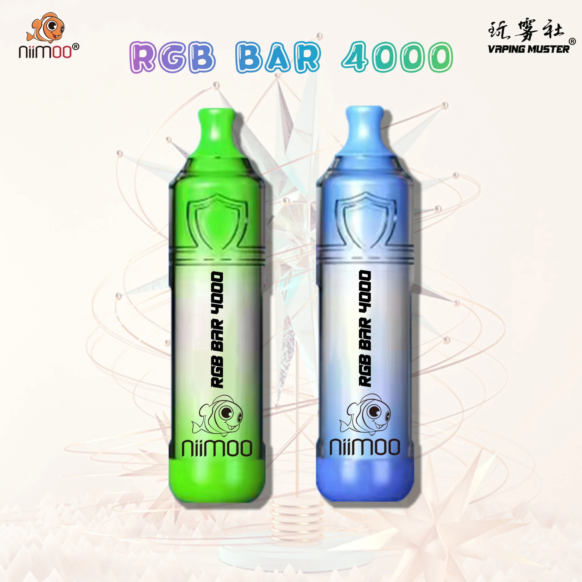 Niimoo Original Vape Factory RGB Bar 4000 Wholesale/Supplier I Disposable/Chargeable Vape Popular Vaporizer Ecigs