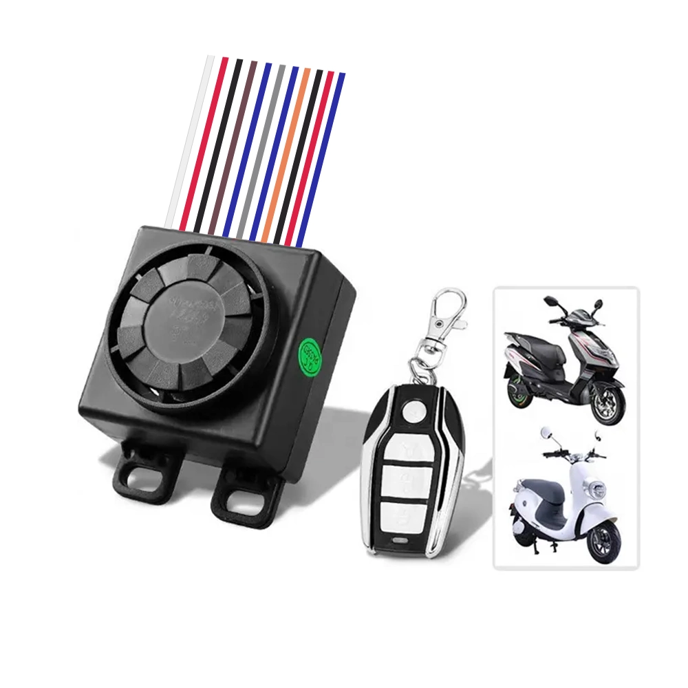 Electric Motorcycle Scooter Remote Control Alarm Anti-Theft Alarm with Adjustable Sensitivit