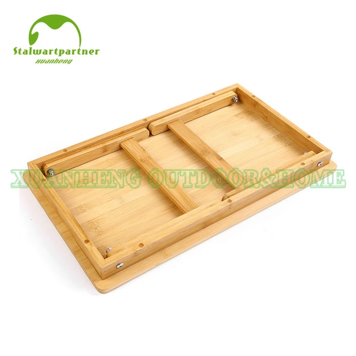 Naturally Bamboo Folding Bed Serving Tray with Legs