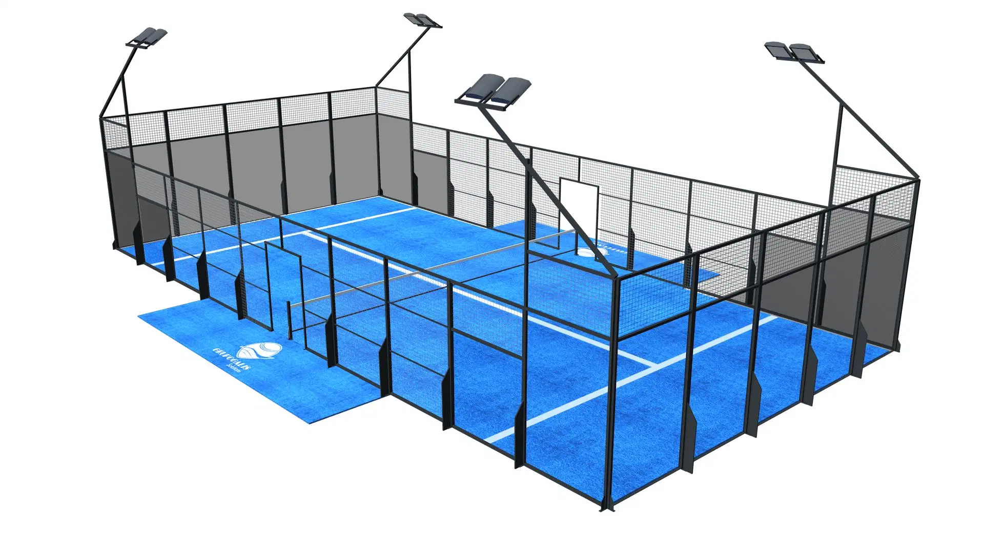 Qualité fiable de tennis professionnel à bas prix en usine pour la vente à l'extérieur de la Cour padel raquette à court de tennis