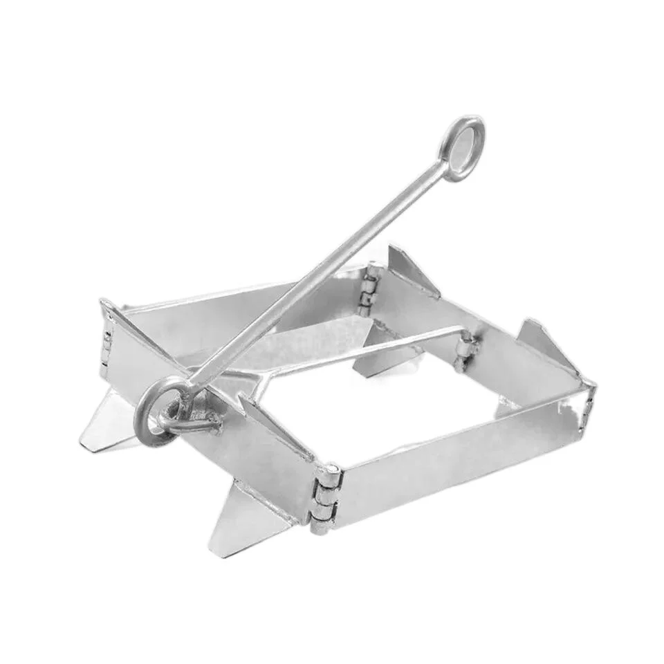 Stainless Steel Hot-DIP Galvanized Box Anchor Fishing Boat Kayak Yacht Anchor Marine Hardware Accessories