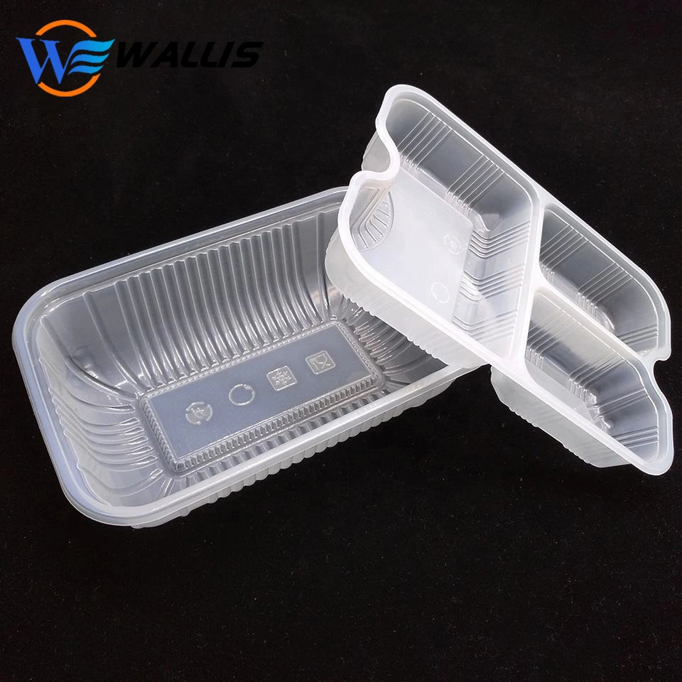 Disposable Plastic Takeaway Meal Tray Biodegrade PLA Lunch Box