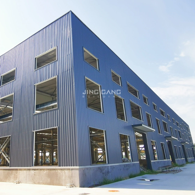 La estructura de bastidor de la Construcción de metal prefabricados arrojar el almacenamiento de acero prefabricada Taller de almacén con H Sección