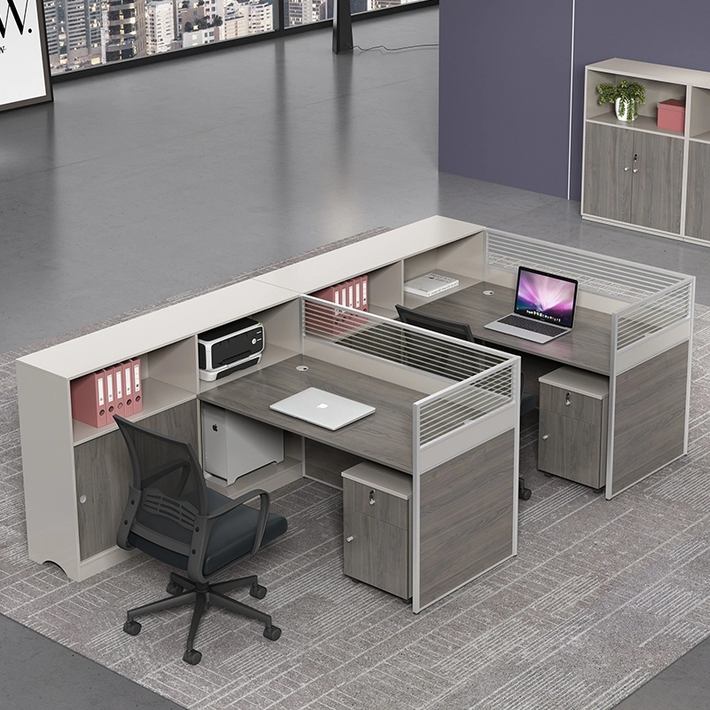 Big Discount moderno Diseño cubículo Oficina Estación de trabajo aluminio Paritition Oficina Armario Muebles de estación de trabajo modular de oficina