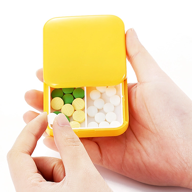 Square Travel Pill Box Medicine Storage Container Pill Cases Display Box