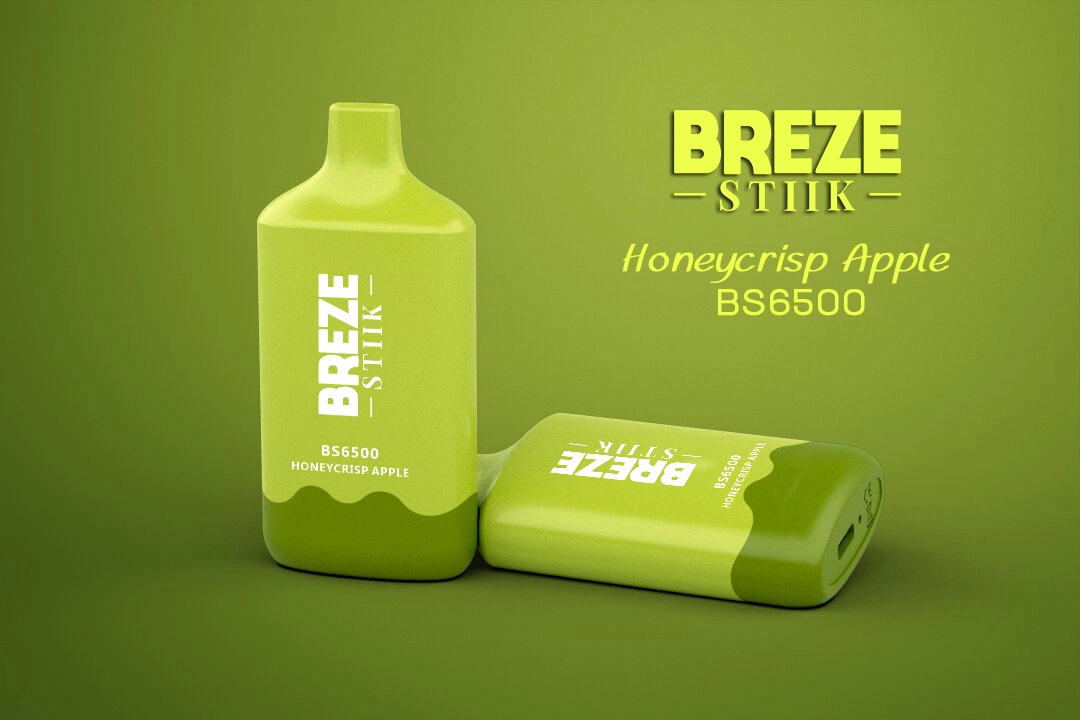 Protetores descartáveis Vape Breze Stik BS6500 de 15 ml, 6500 ml, com recarregáveis Bateria recarregável de 400 mAh