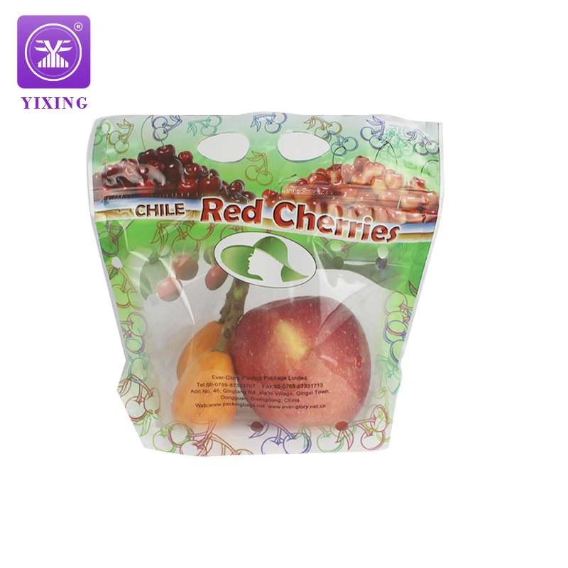 OPP/CPP Pet/CPP Lamination Plastic Packaging Bags for Fruit Grape Orange Cherry Banana Plastic Bags with Zipper