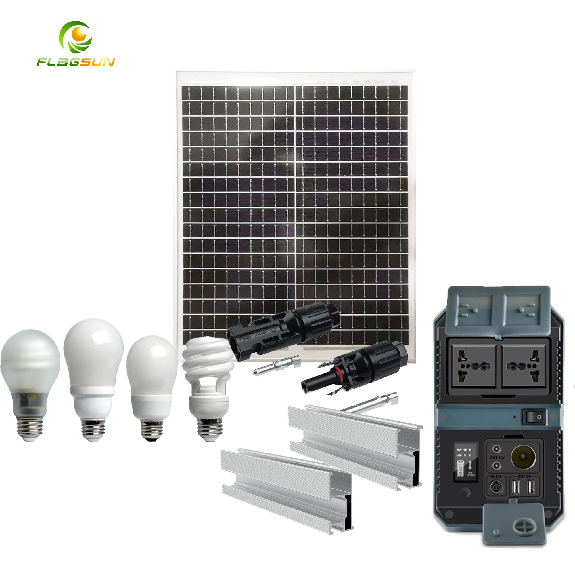 30W 40W 50W Solar Home System 12V DC Multifunctional Small Solar Panel